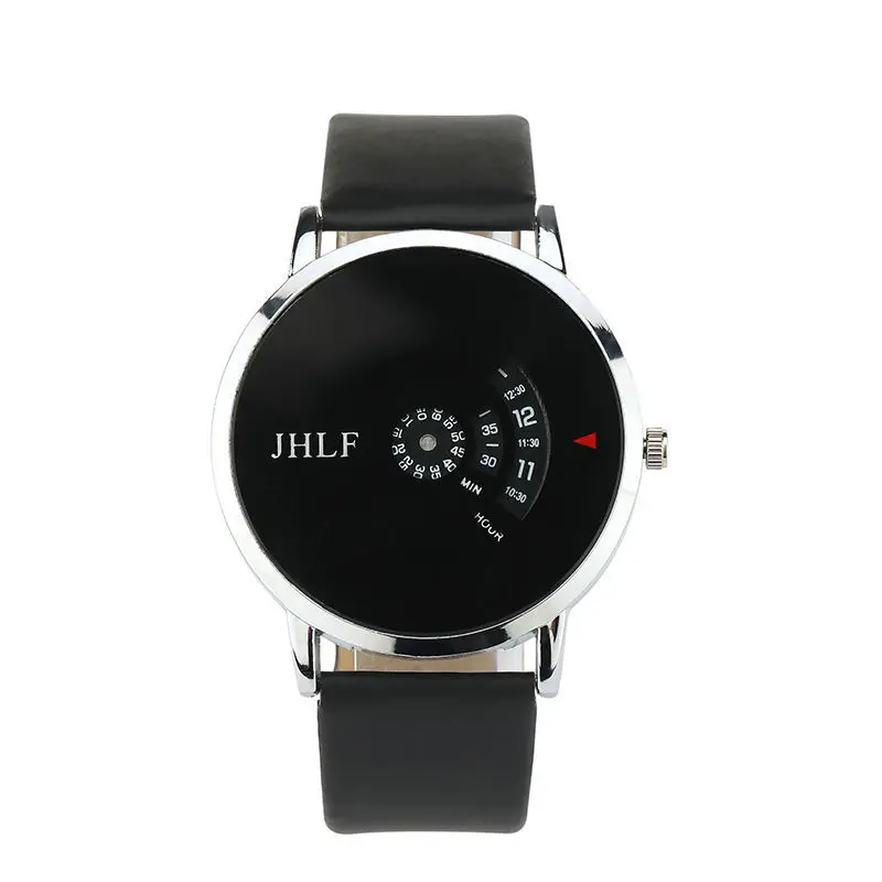 Simple Cross-border Hot Sale Quartz Couple Second Dial Creative Business Classic Belt Watch