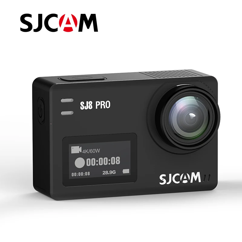 Экшн-камера SJ8 PRO SJCAM 4K с поддержкой внешнего микрофона и пульта дистанционного управления часами