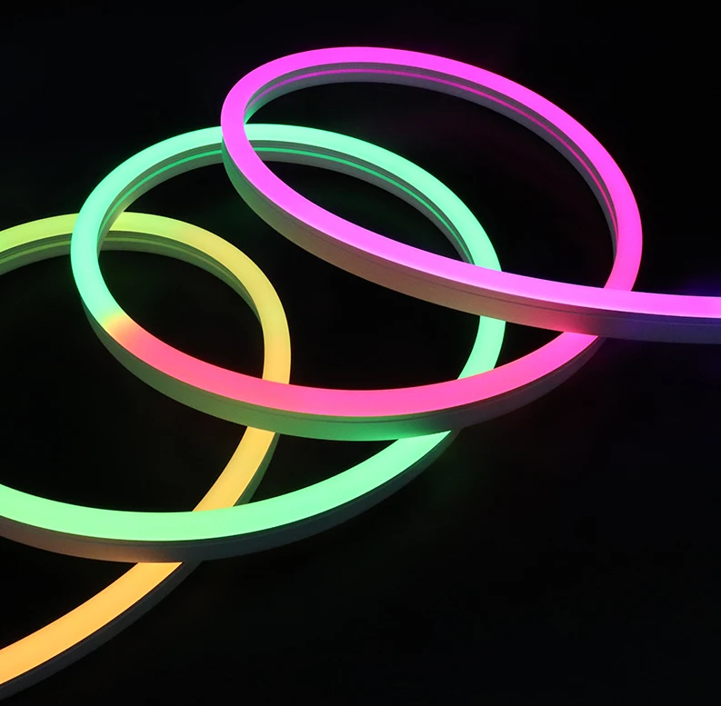 Banqcn DC12V DC 24V RGB Гибкая светодиодная лента водонепроницаемая внутренняя наружная неоновая с умным пультом дистанционного управления