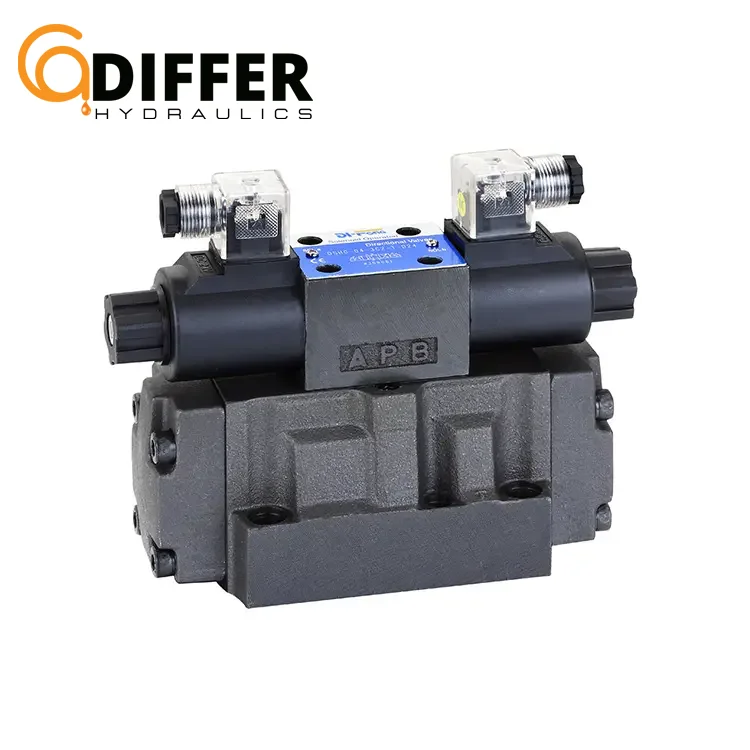 European Structure NG6 Solenoid Valve 4WE6 With Wandfluh Solenoids And Omal Connector