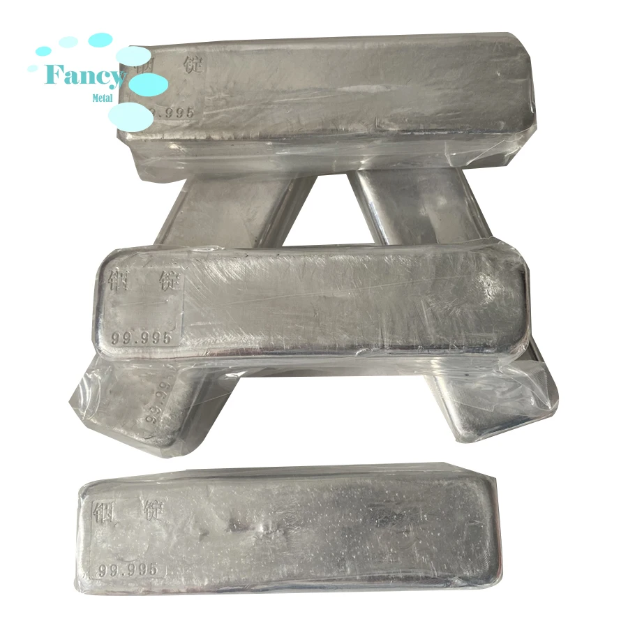 4N5 5N 6N 7N China High Purity 99.995% Indium Ingots Metal Sacrificial Anode Material In Ingots Indium