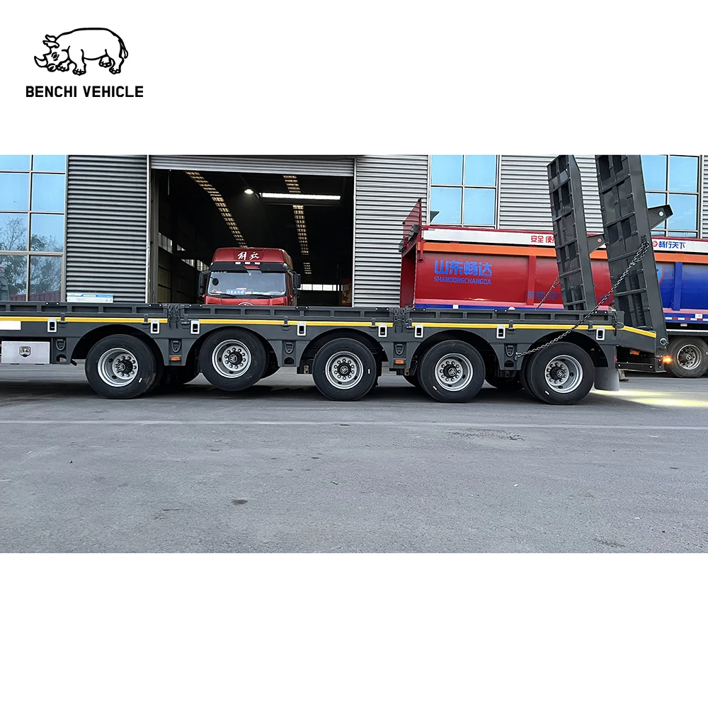 Air Suspension Low Boy 5 Axle Trailer Low Bed Trailer Price