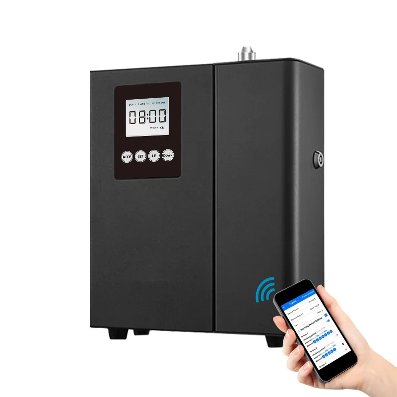 High-End Commercial Scent Diffuser Machine Connectable HVAC App Control LCD Display Convenient scent diffuser for hotel