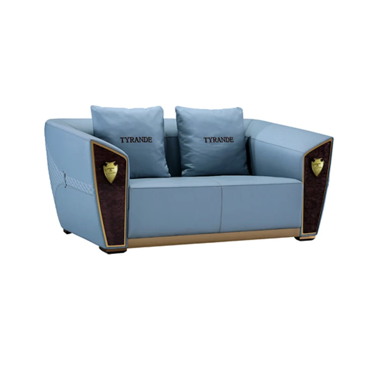 Modern Furniture Living Room Sky Blue Sofa Set Designs Sofa Furniture Sectional Sofa