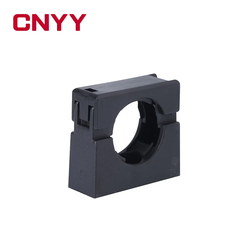 YY-Black Color Conduit Clamp Bracket safety nylon PA66 Plastic Pipe Mounting Flexible Bracket