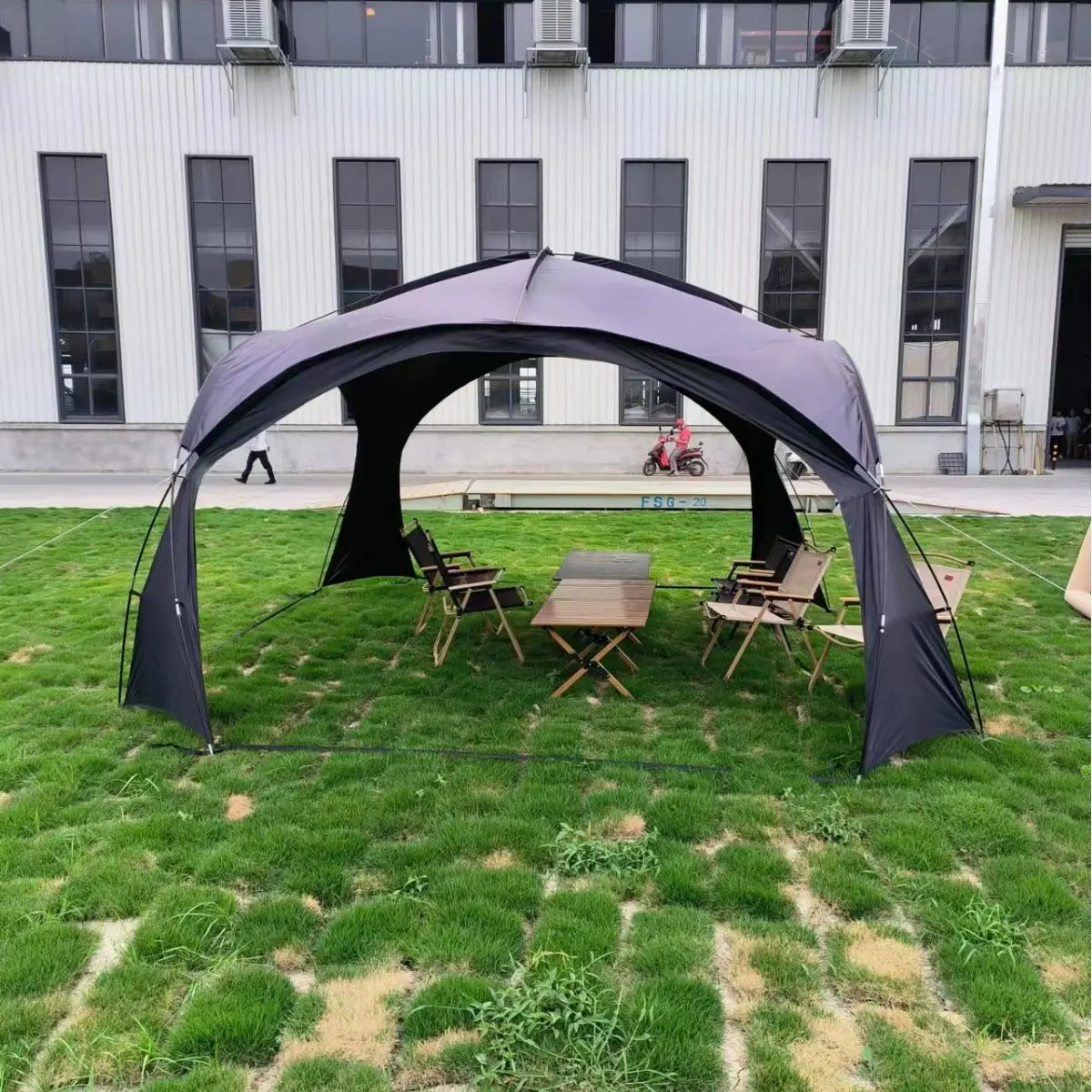 5-8 Person Sports Air Domes Tent for Camping Backyard Sleepovers Beach Festivals Easy Setup with Instant Rain Fly Shelter