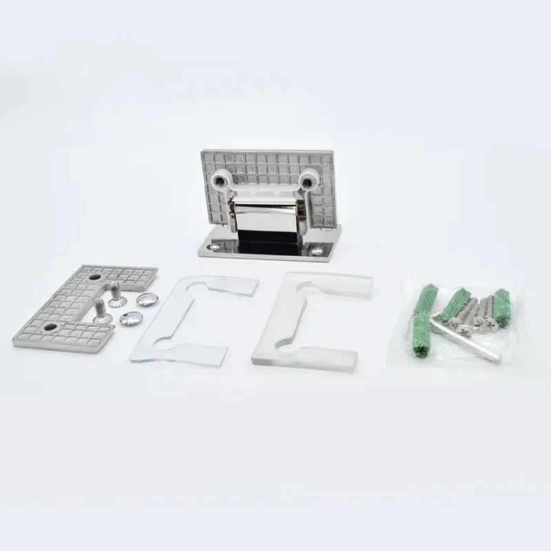 Стеклянная душевая кабина для ванной комнаты, настенное крепление, латунная стеклянная дверная петля