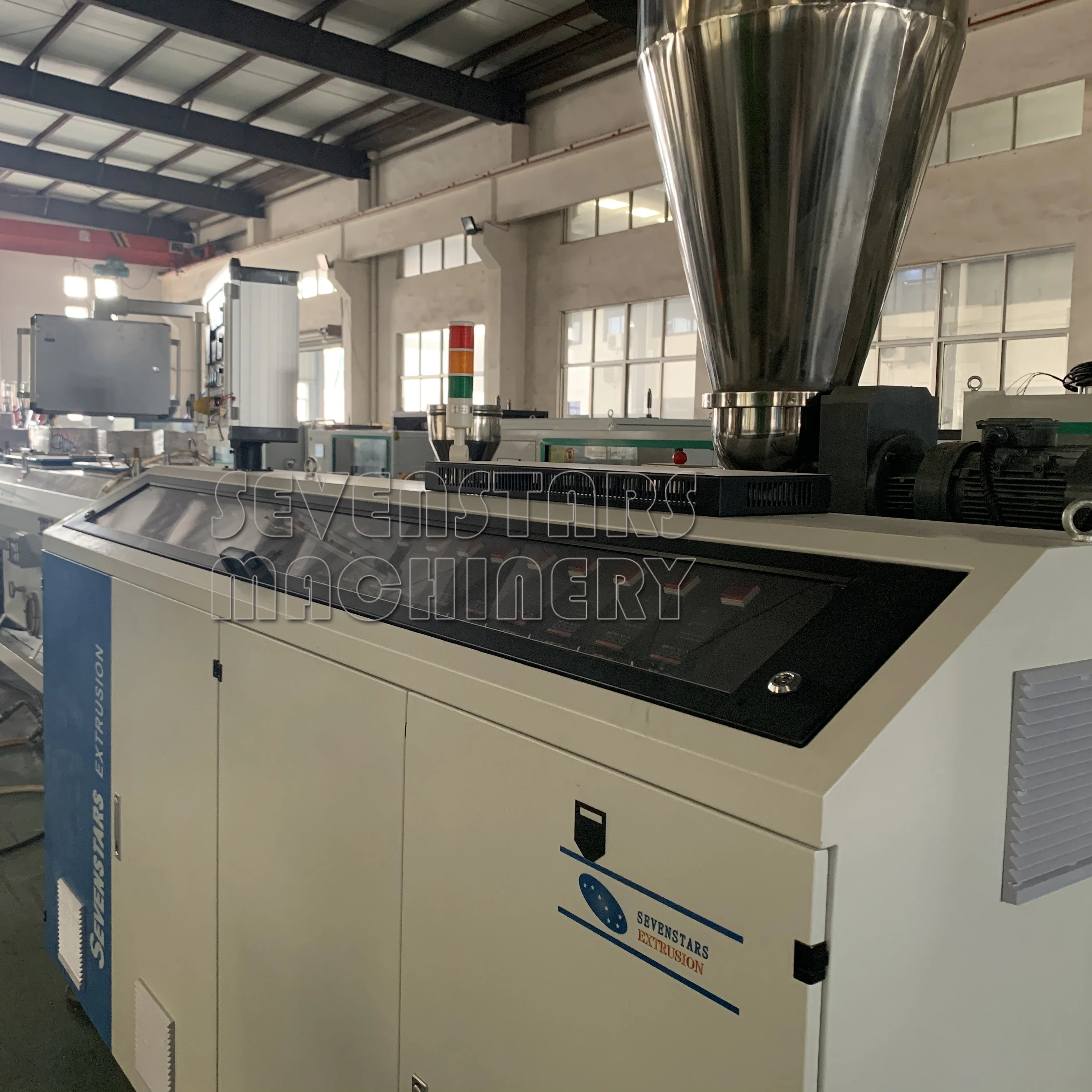 hot sale sevenstars high efficiency double screw extruder PVC pipe making machine