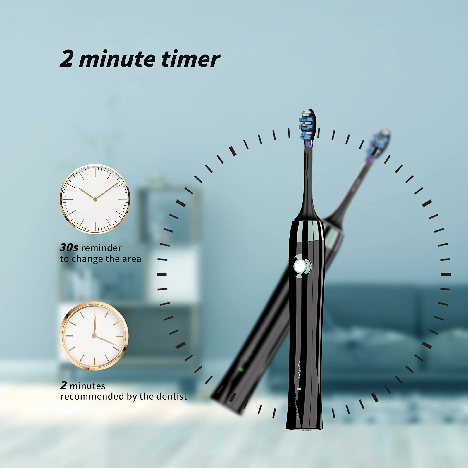 cepillo electrico Soft and Comfortable Rechargeable Toothbrush Premium Sonic Electric Toothbrush IPX7 Waterproof u toothbrush