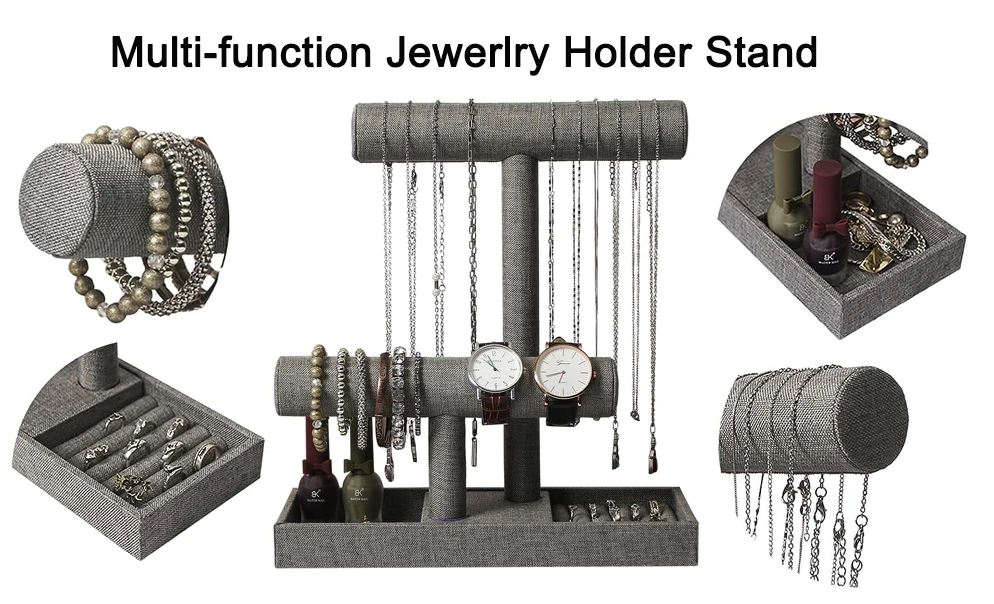 Stand jewelry metal jewelry display bracelet custom necklace & watch display for jewelry counter