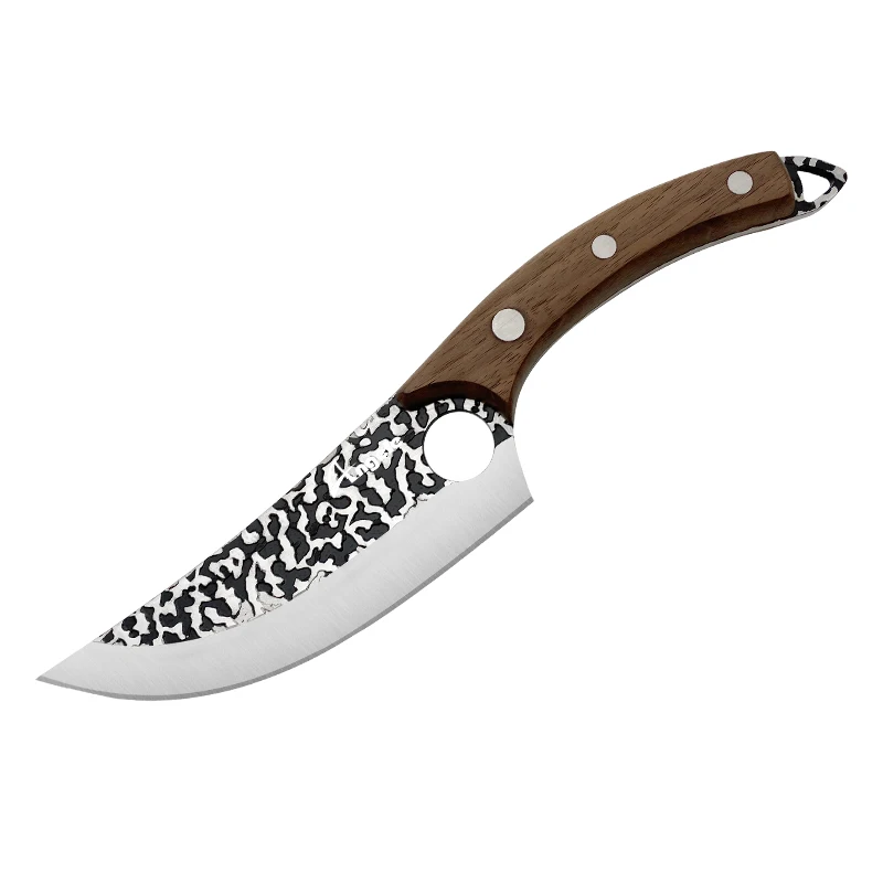 Factory Supply Bone Cleaver Knife Stainless Steel Wood Handle Meat Butcher Knife