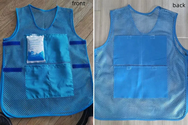 Summer Cooling Vest With  Ice Pack , ICY Cooling Vest Heat Resistant Apron For Men and Women Dropship