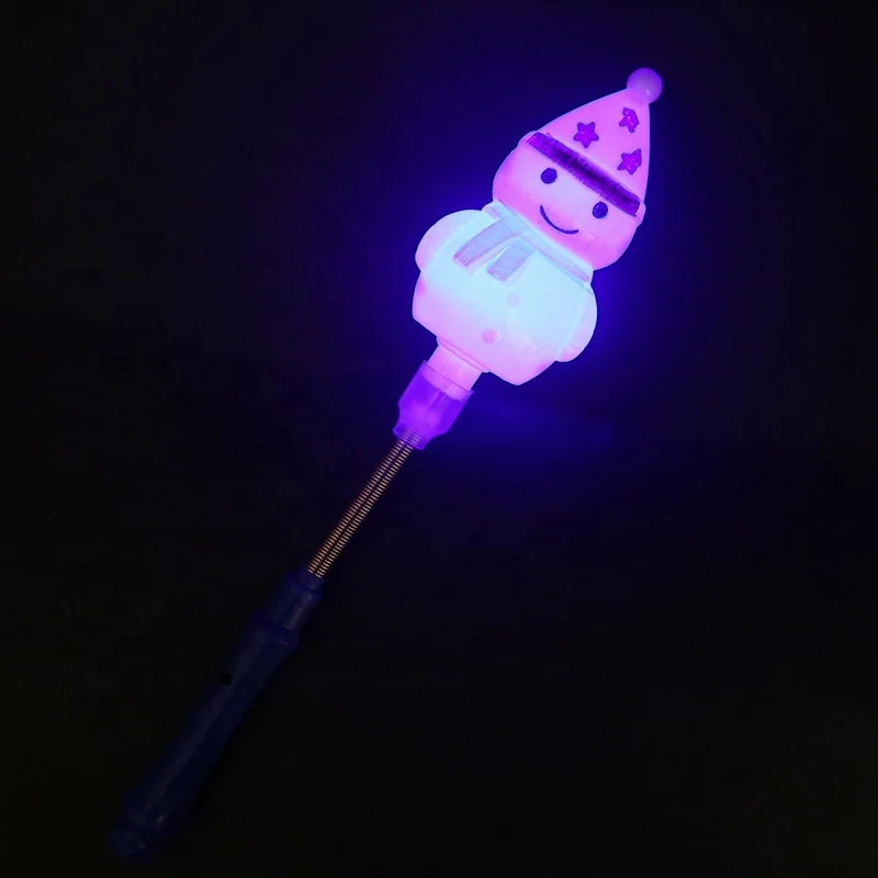 Kids Toy Light Party Gifts Flash Elk Snowman Christmas Tree Santa Spring LED Stick