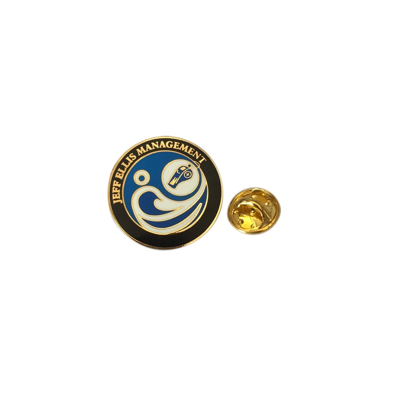 high quality custom hard enamel metal lapel pin with butterfly