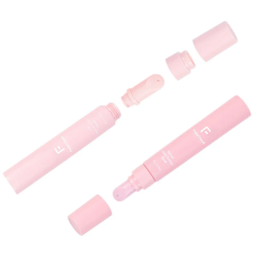 Eco-friendly 17ml Plastic Soft Lip Gloss Squeeze Tubes Soft Pe Tube Packaging Cosmetic Custom Lipstick Tubes Cover Cylinder
