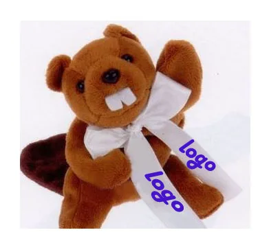 Custom stuffed realistic plush stuffed beaver baby soft toys for Travel gift