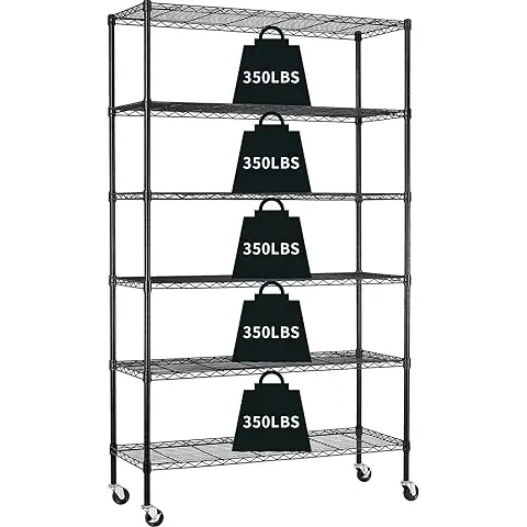 Wire Shelving Unit Kitchen Garage 140CM Adjustable Layer Rack Strong Steel shelf Wire Shelving