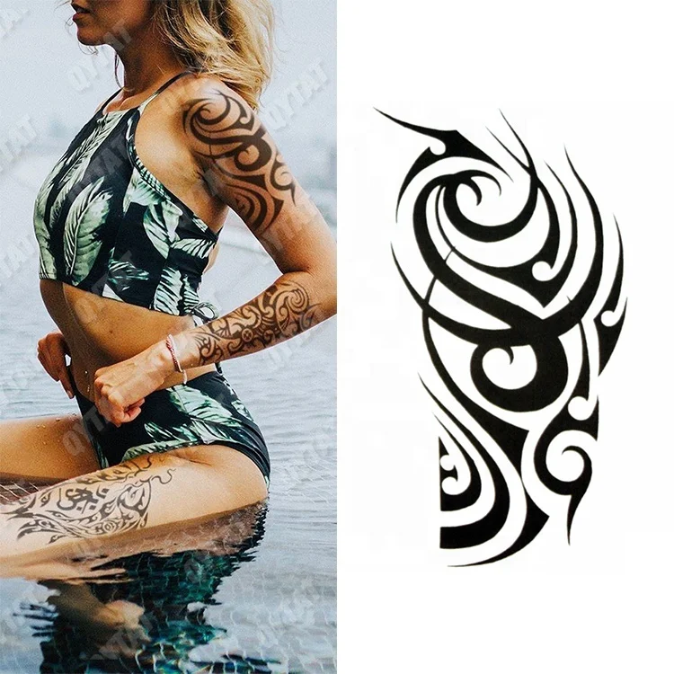 Make Your Own Designs Water Transfer Fake Temporary Custom Water Tribal Tattoo