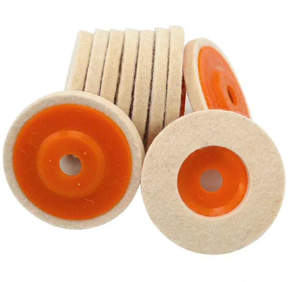 125mm 5 Inch Hard Wool Pad Buffing Angle Grinder Wheel Felt Polishing Disc For Angle Grinders And Polishing Machines