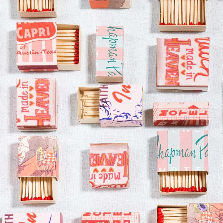 Home Decor Abstract Handmade Mixed Media Artwork With Acrylic Shadow Box 3D Match Painting And Wall Art