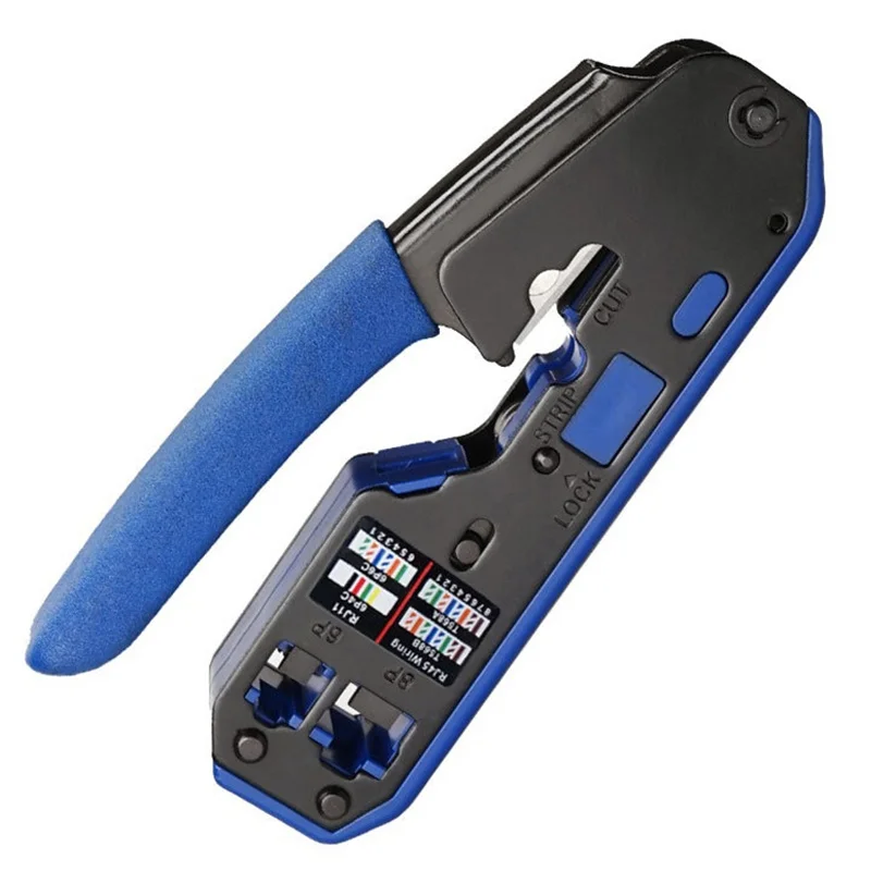 RJ45 RJ12 RJ11 Modular Crimper for CAT5/5e CAT6 Network Connectors Strip Cut Crimp Tool Ethernet Network LAN Cable Crimper