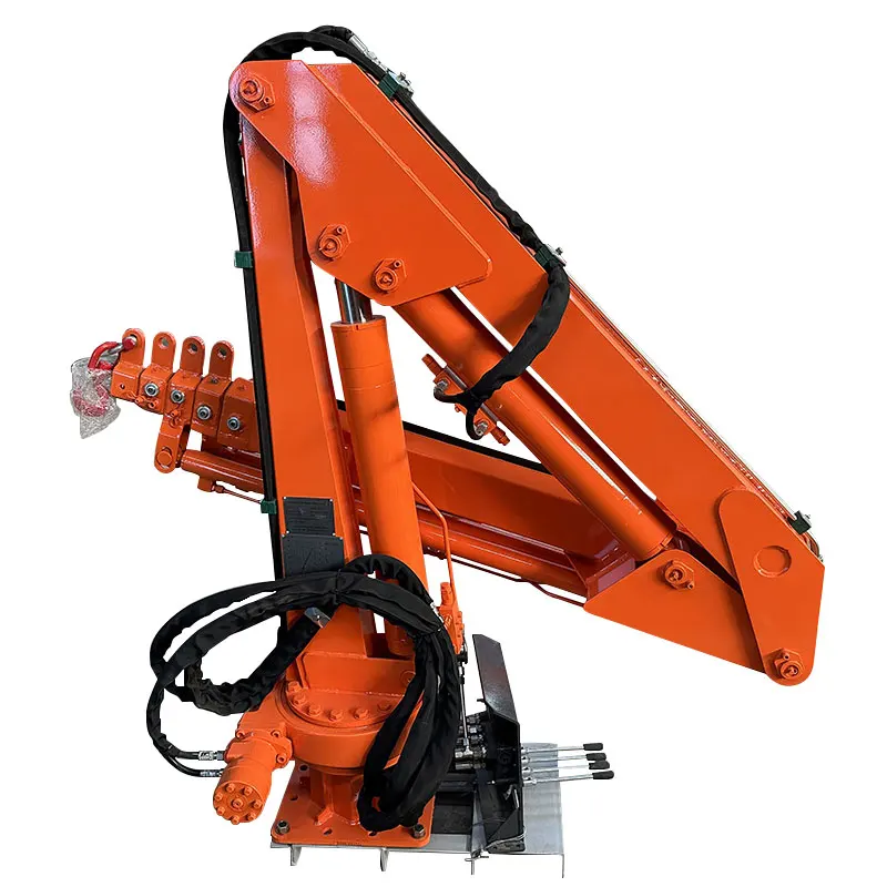 1500kg small mini crane knuckle boom crane HAOY hydraulic boom Customized smallest truck-mounted crane