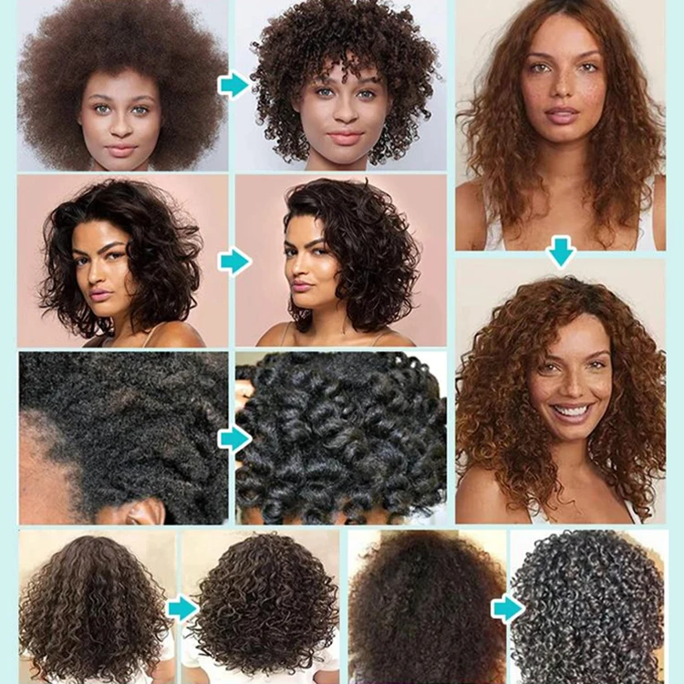 Luxfume Wholesale Anti Frizz Coconut Defining Curling Cream Curl Enhancers Cream For African Curly Hair