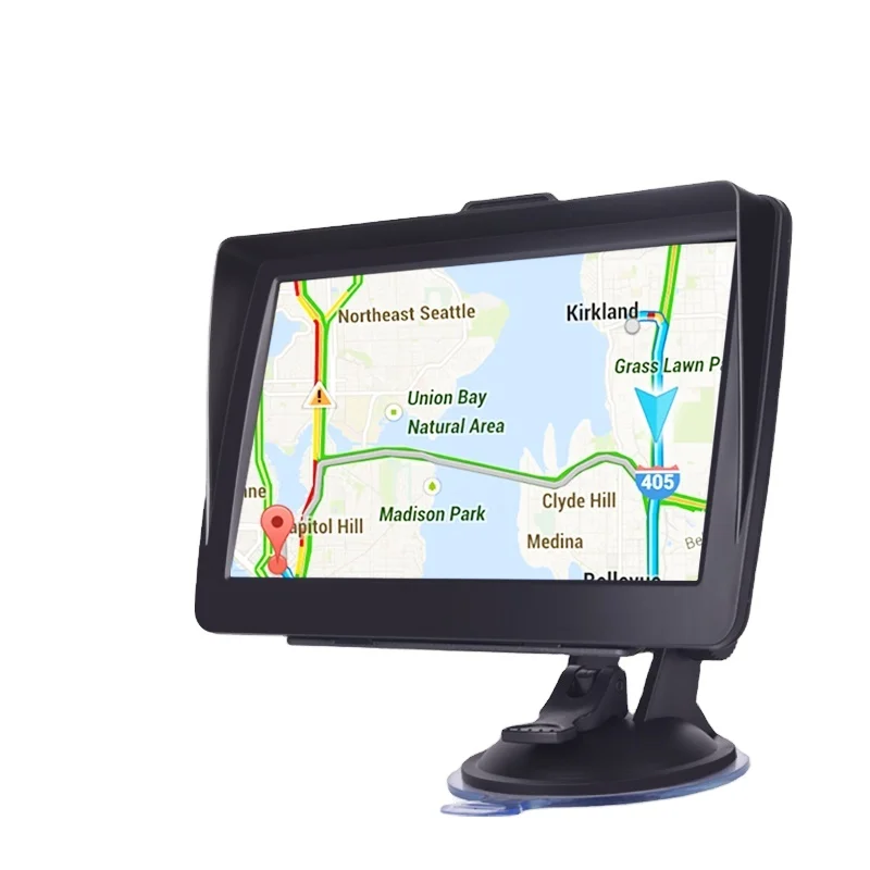 Comes with sun visor 7 inch touch screen car navigation car DVD multimedia truck car GPS navigation