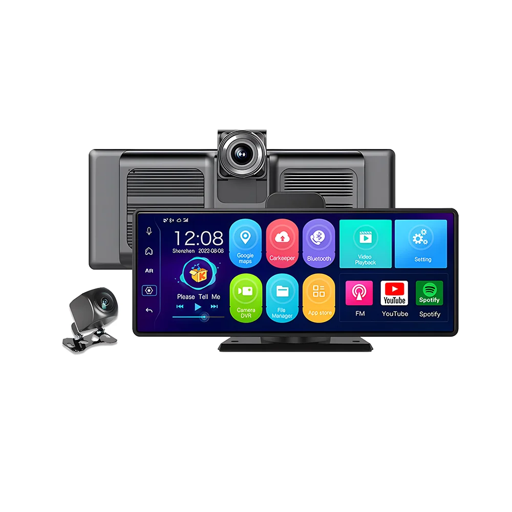 Android 10 26 дюймов портативный экран carplay GPS навигация DVR dashcam автомобильный mintor беспроводной link Youtube dvd-плеер