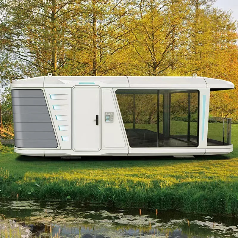 Luxury Prefabricated Easy Installation Solar Prefab House Mobile Space Capsule House For Sale