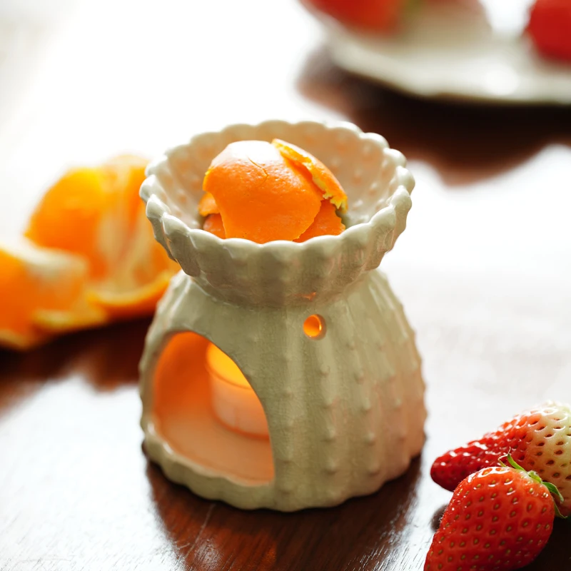 Oil Burner Tealight Holder Incense Burners Oil Pottery Ceramic Wax Warmer Melt Burner Porcelain Censer