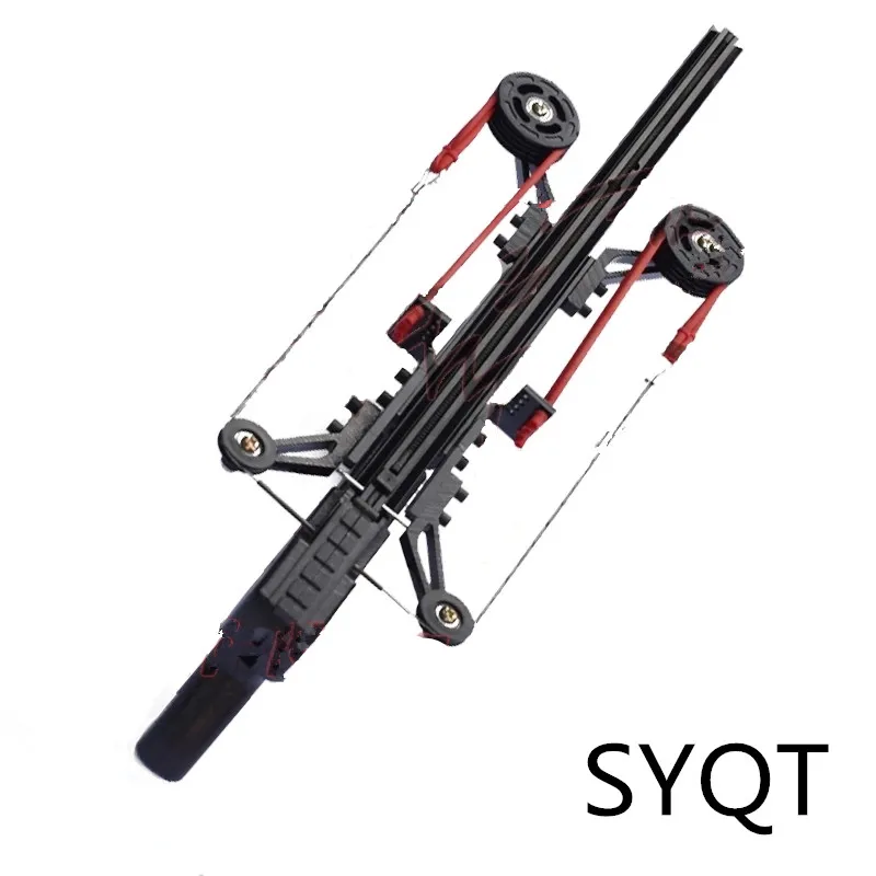 New Version Wolf King Powerful Slingshot Rifle Portable Semi-Automatic Enhanced Edition Slingshot Rifle Sling Bow Traction
