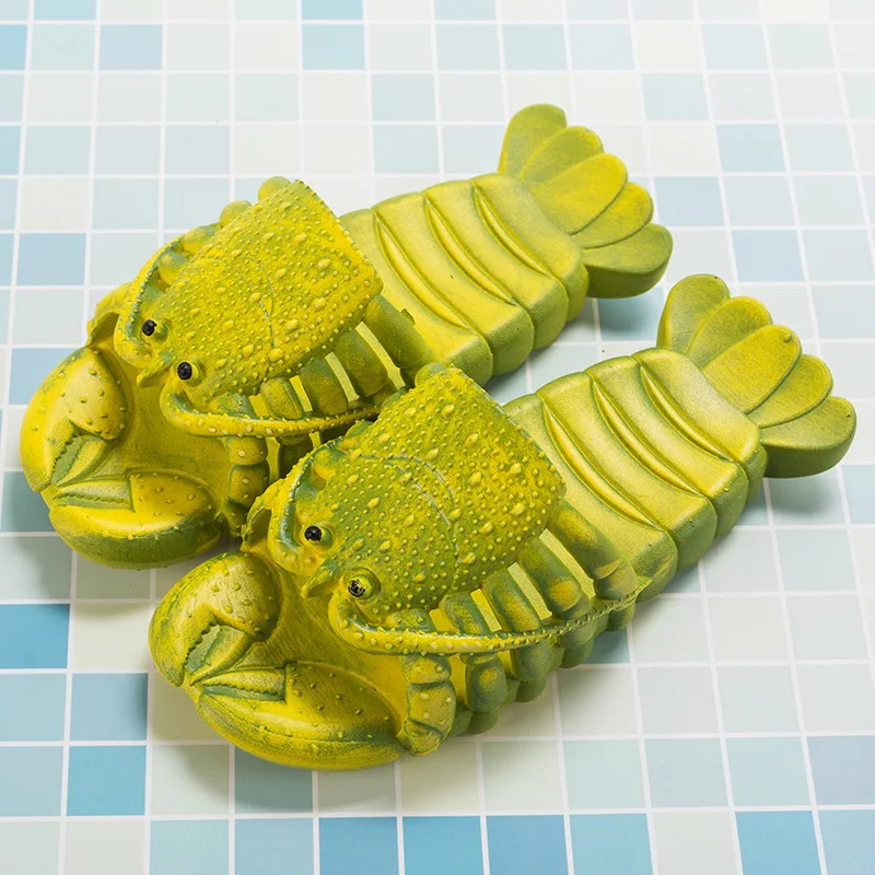 
Creative Lobster Women Men Animal Slippers Cheap Wholesale Pvc Soft House Home Beach Slippers For Kid 