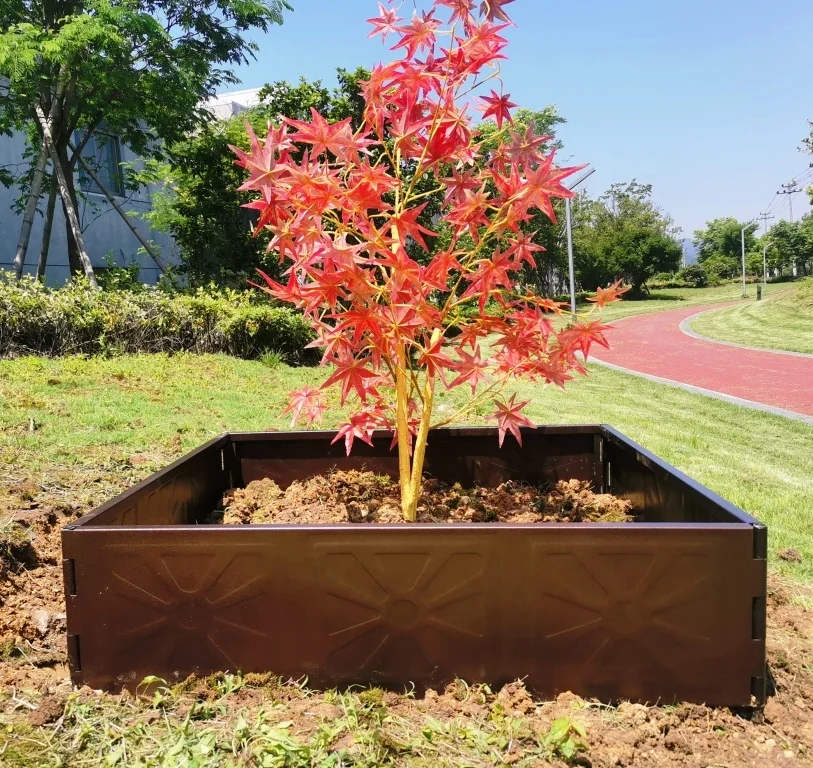 24cm Height 2.6 Meters Length Metal Lawn Border Steel Garden Bed Corten Edging for Landscaping