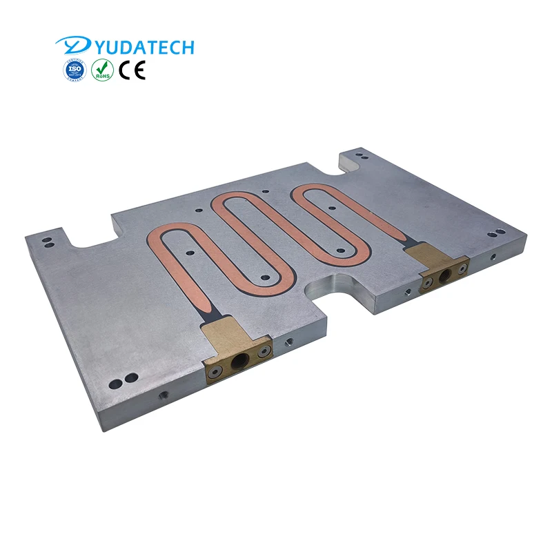 IGBT liquid cold plate custom large epoxy resin heat pipe aluminum water cooling plate