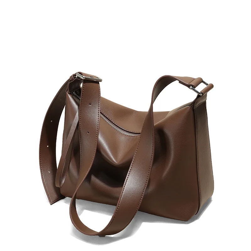 Large Capacity Customized Soft Cow Leather Tote Bag Luxury Design High Quality Ladies Casual One Shoulder Cross Body Hand Bag