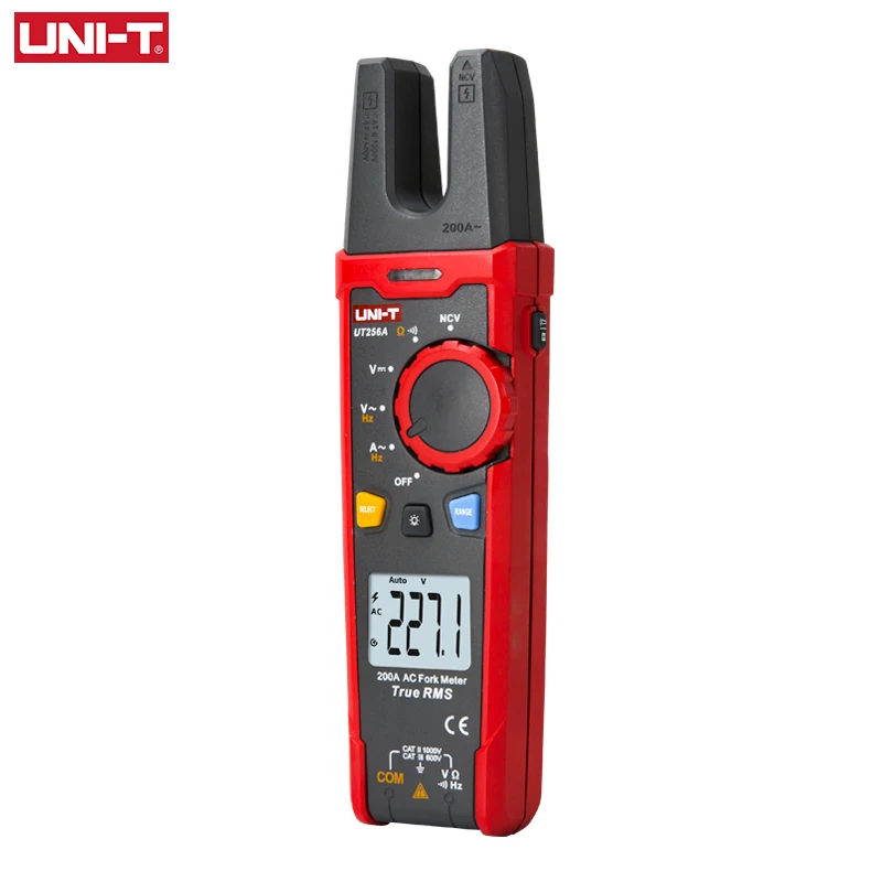 UNI-T Digital Clamp Meter UT256A 200A 1000V AC Pliers Ammeter True RMS Amperometric Clamp Voltage Frequency Tester