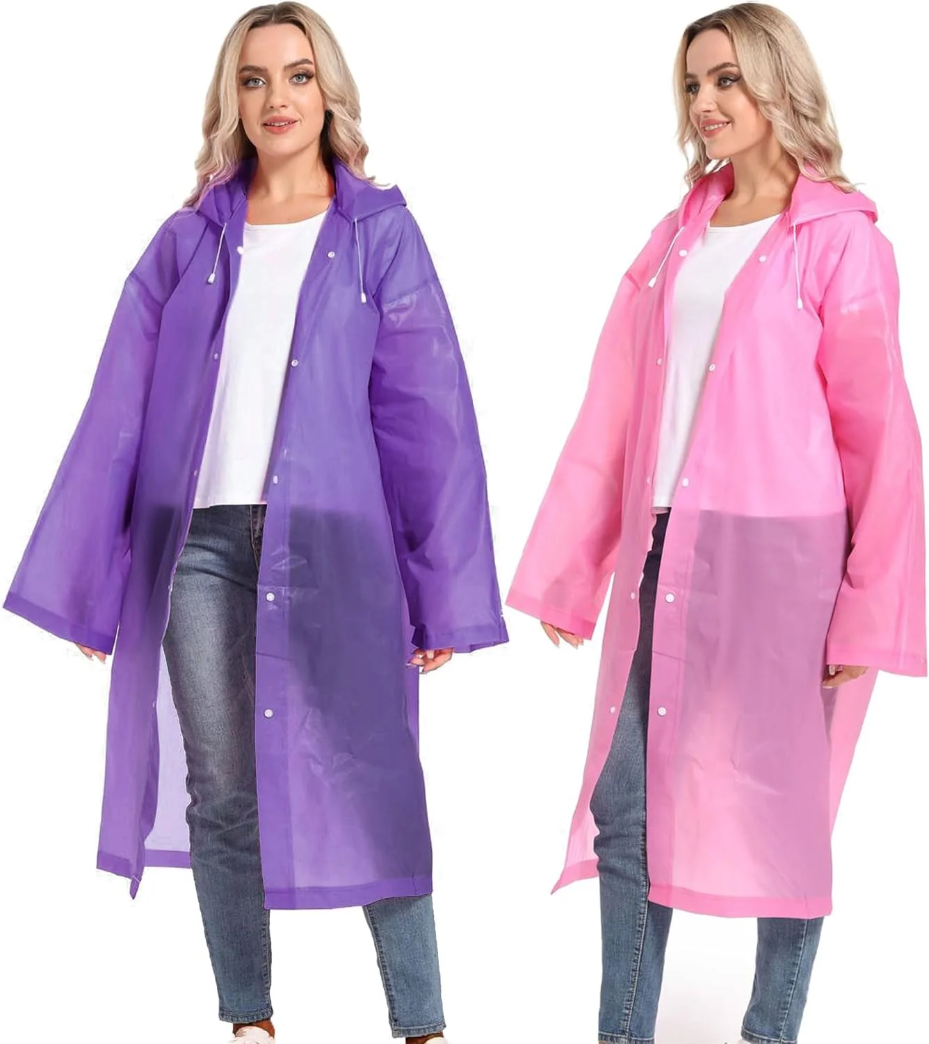 EVA Plastic Waterproof Outdoor Raincoat for Adults for Hiking and Camping