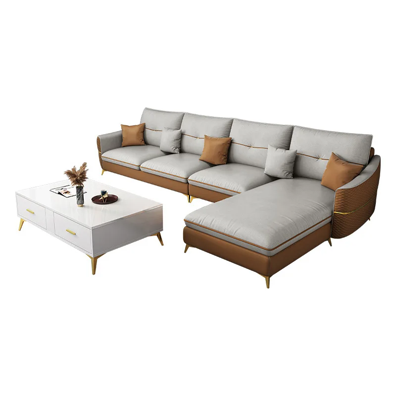 Nordic High Quality White Modern Design Sofa Set 2021 Luxury Sectional White For Living Room