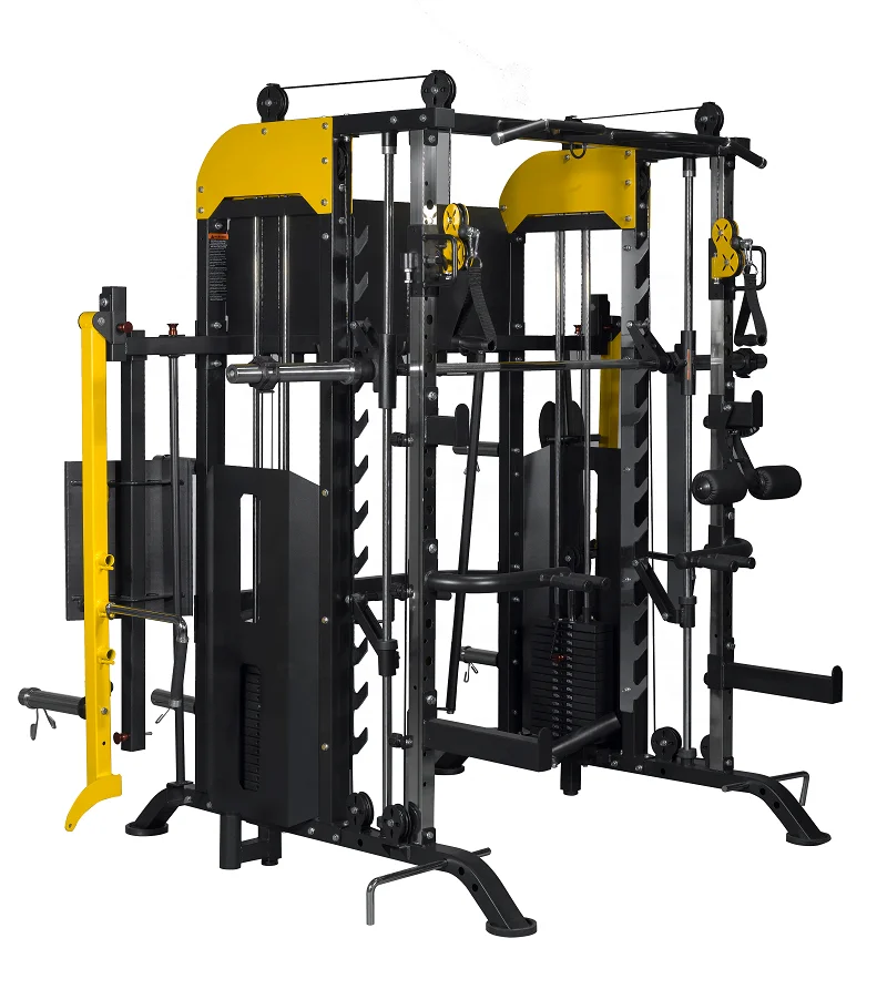 2021 Wholesale Manufacture Home gym Commercial Multi Functional Trainer Gym Squat Rack Cage Multigym Smith Machine For Home Use