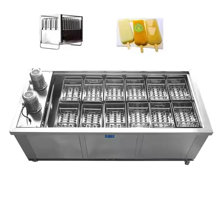 8 12 16 18 Molds Ice Popsicle Machine New Condition Ice Cream Ice Lolly Maker with Fruit Water Milk Ingredients