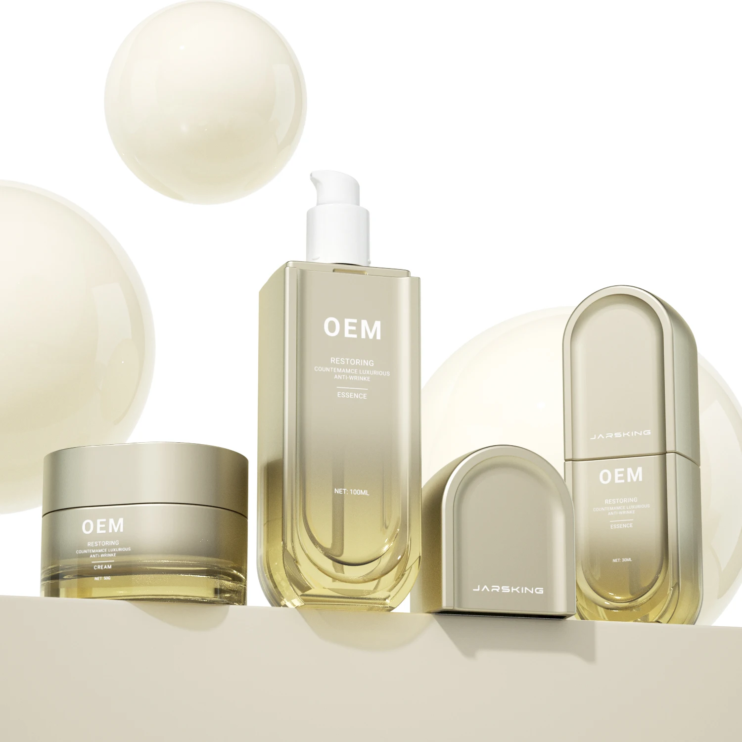 capsule shape 50 g 30 100 ml cream jar cosmetic container skin lightening oil beauty face oil serum pump bottle