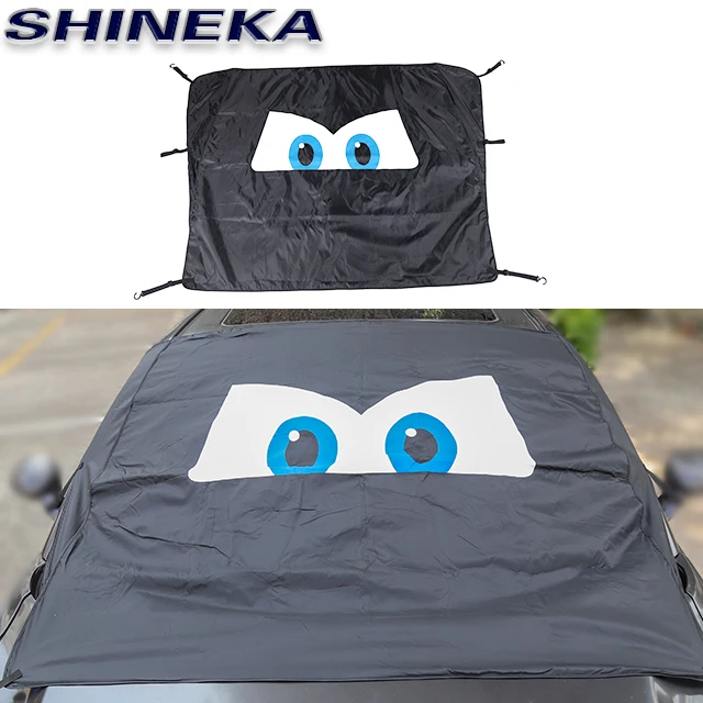 Sun visor Protector Front Windshield shade Funny Eyes Car Sunshade For Dodge Challenger Universal