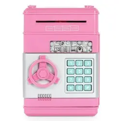 clay money bank wooden coins gold coin plastic box with CE certificate