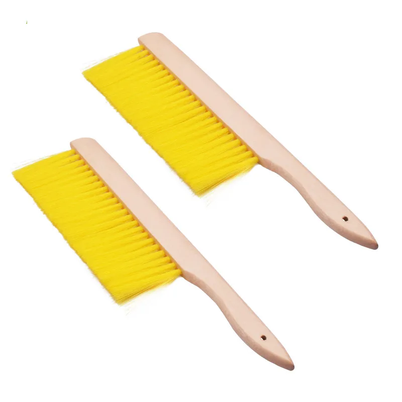 Horse Hair Bee Brushes Beekeeping Tools Three Rows Beehive Brush Beehive Tools Apiculture Equipment Wood Handle New