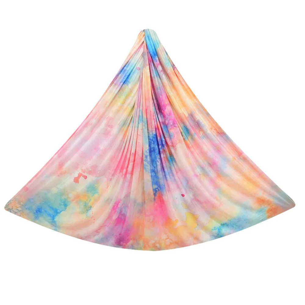 SANFAN Custom Length Tie Dye Anti Gravity Suspension Swing Hammock 5m 6m Aerial Yoga Hammock