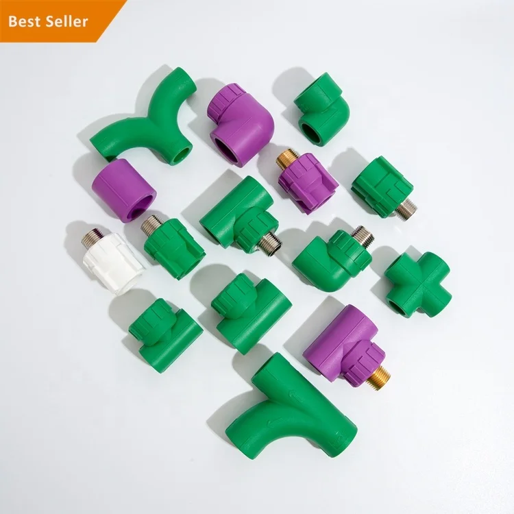 Plumbing Material bathrooms Big Bend 90° Elbows Connectors Concealed Stop Valve Water Supply Plastic PN20 PPR Pipe Fittings
