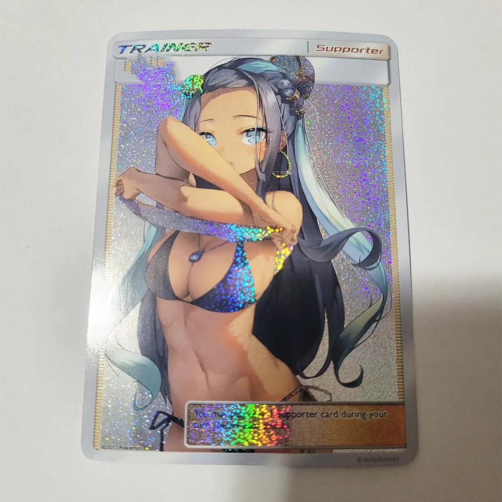 Holographic Printing Trading Game Cards sexy waifu cards