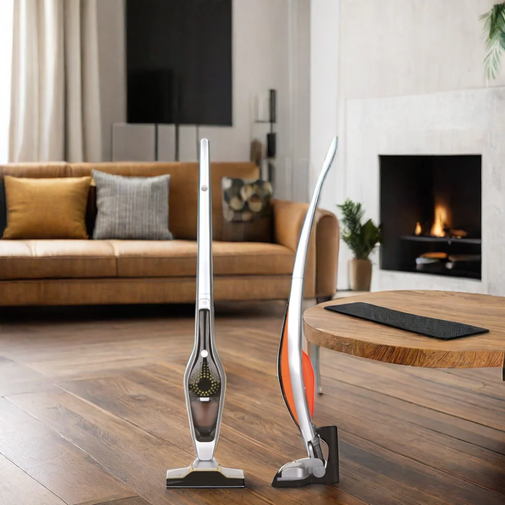 Smart Design Stick Vacuum Cleaner Handheld with Charging Indicator & Floor Mopping Function for Household & Hotel Use Bagless