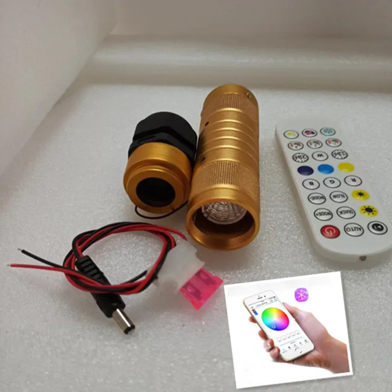 2.4G New Remote control & APP control DJ led car fiber Starlight headliner light projector